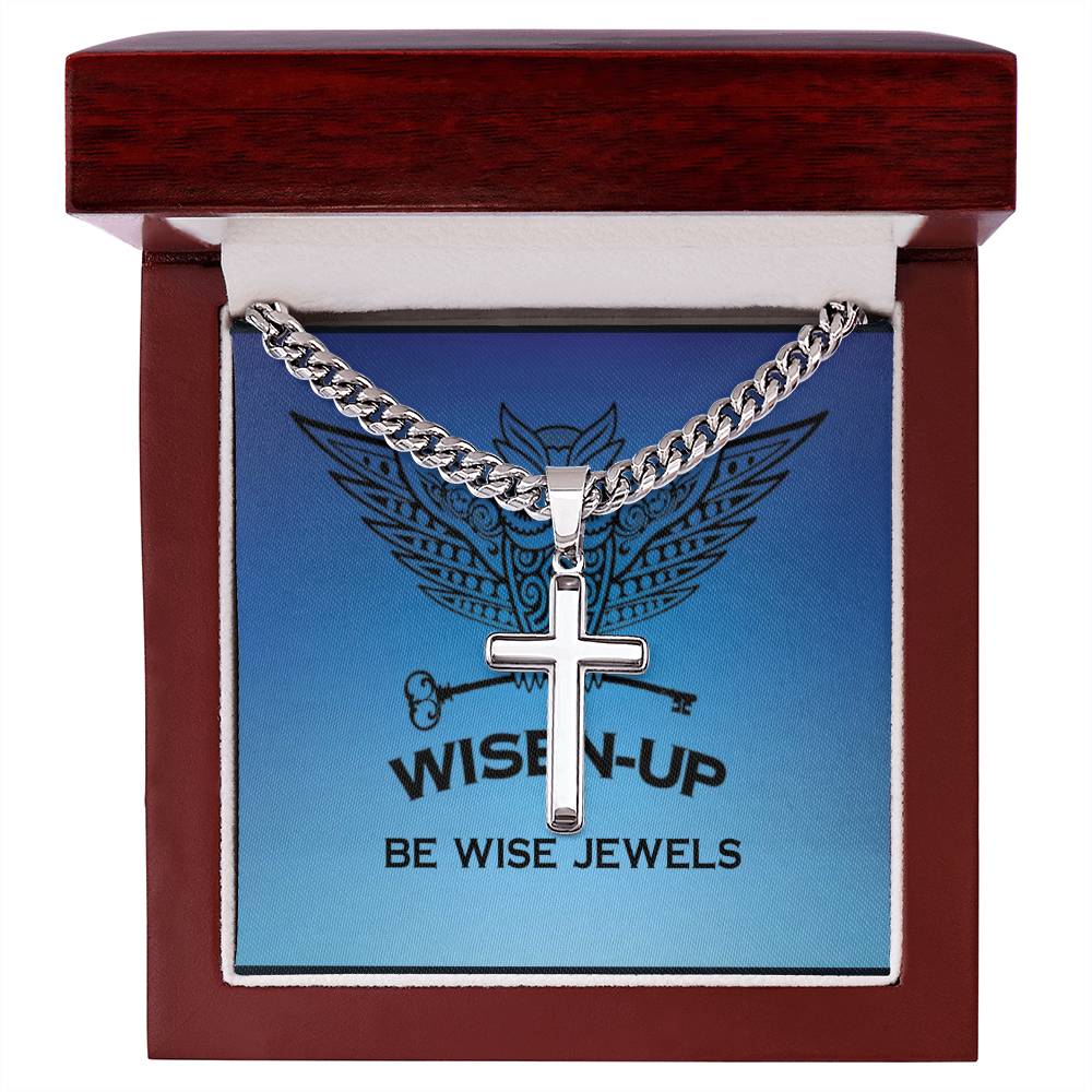 BE WISE JEWELS ~ Strong As Steel Cross