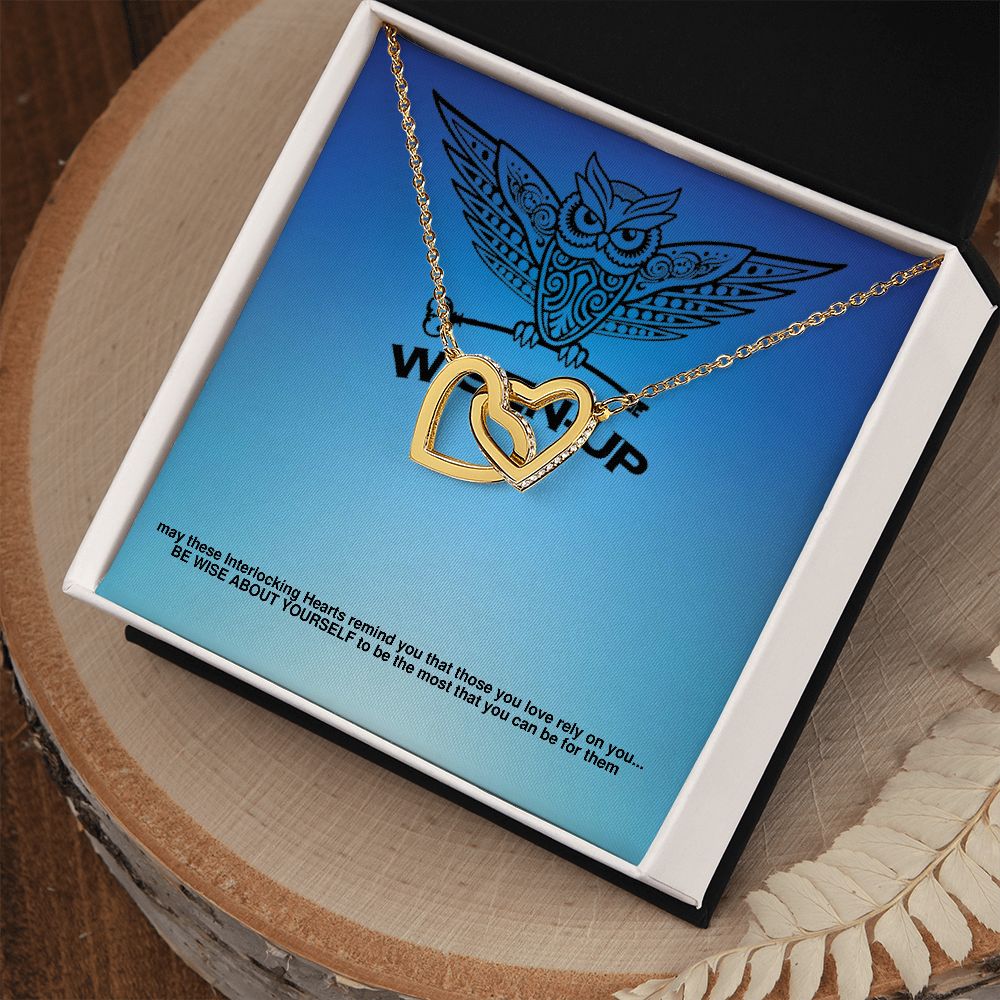 BE WISE JEWELS ~ Interlocking Hearts Necklace